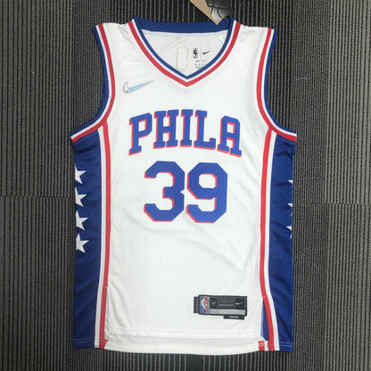 Philadelphia 76Ers White #39 HOWARD NBA Season Jerseys 75 Year