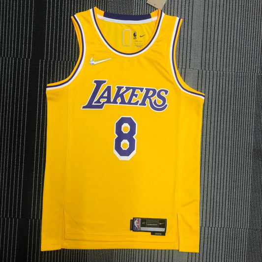 Los Angeles Lakers 75 Year Kobe #8 BRYANT Yollow NBA Jersey