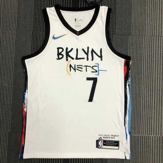 Brooklyn Nets City Edition Graffiti White #7 DURANT NBA Season Jerseys 2021