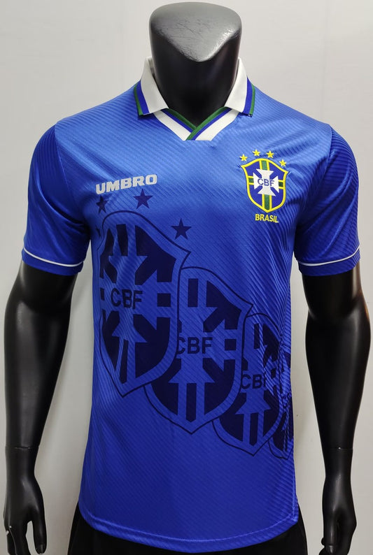 Retro Brazil Away Football Jersey 1994