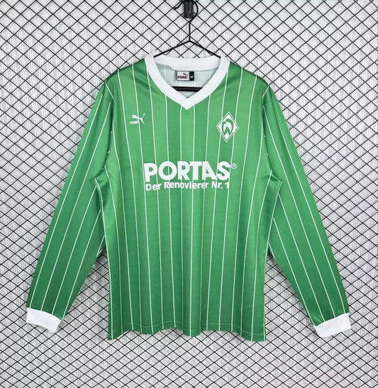Retro Werder Bremen Away Long Sleeve Football Jersey 1987/1988