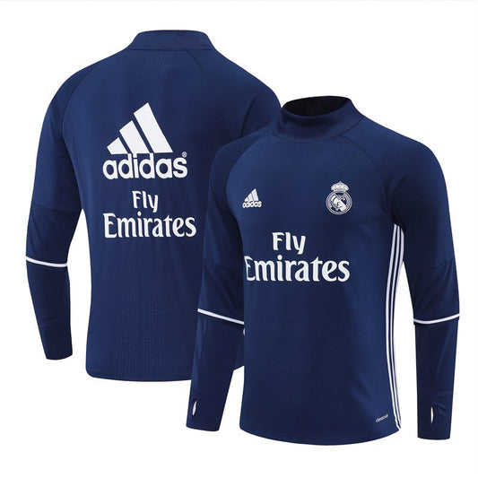 Retro Real Madrid Training Tracksuit Blue 2016/2017
