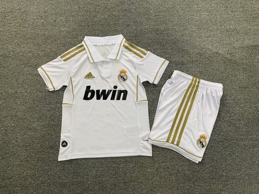 Retro Real Madrid Home Kids Football Jersey 2011/2012