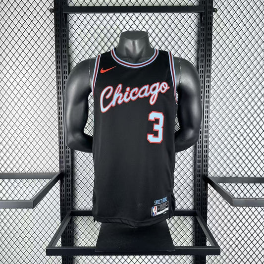 Chicago Bulls Black #3 GIDDEY NBA Season Jerseys 2026