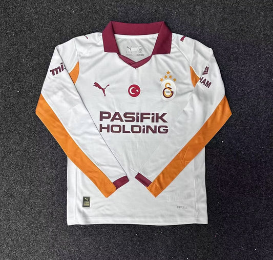 Galatasaray Away Long Sleeve Fans Football Jersey 2025/2026