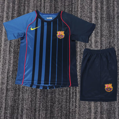 Retro Barcelona Away Kids Football Jersey 2004/2005