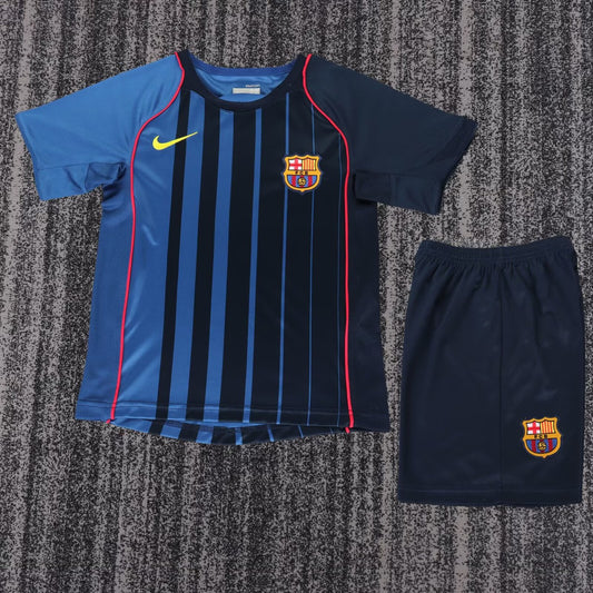 Retro Barcelona Away Kids Football Jersey 2004/2005