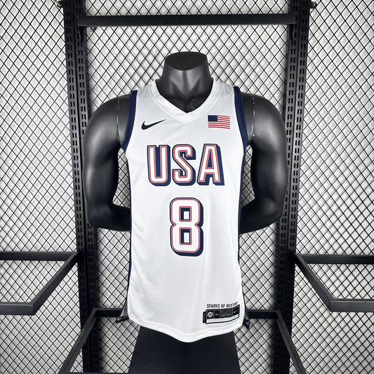 USA Los Angeles Clippers White #8 LEONARD NBA Season Jerseys 2024