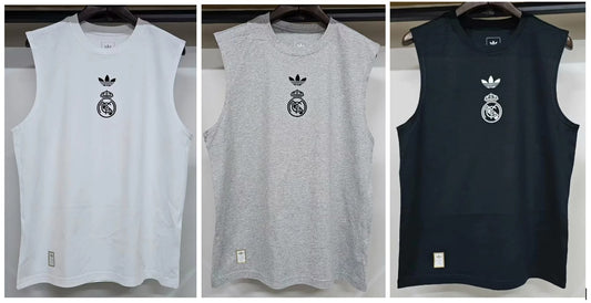 Real Madrid Vest Hundred Percent Cotton Football Jersey 2025/2026