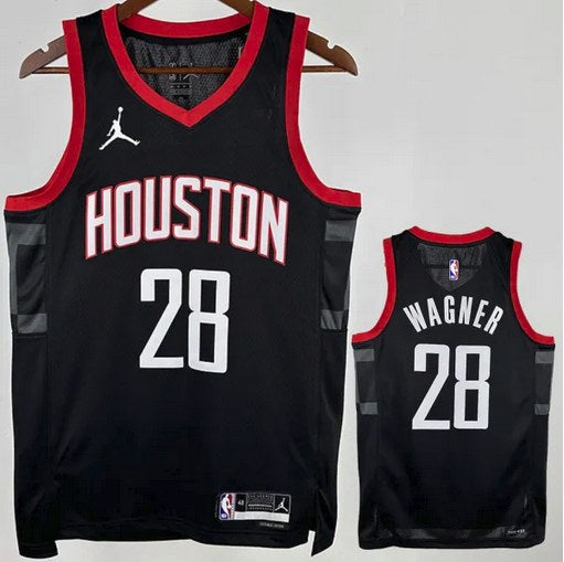 Rockets WAGNER #28 Black NBA Jerseys Hot Pressed 2024/2025