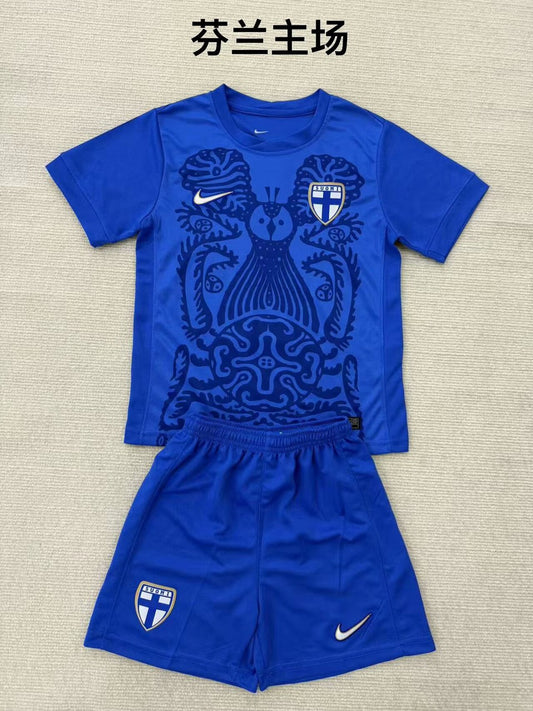 Finland Home Fans Kids Football Jersey 2025 2025/2026
