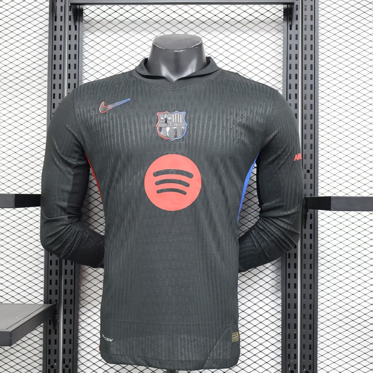 Barcelona Away Long Sleeve Player Football Jersey 2024/2025