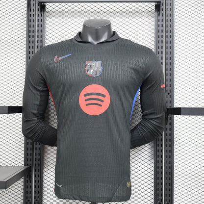 Barcelona Away Long Sleeve Player Football Jersey 2024/2025