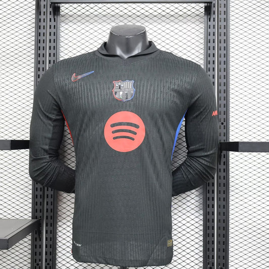 Barcelona Away Long Sleeve Player Football Jersey 2024/2025