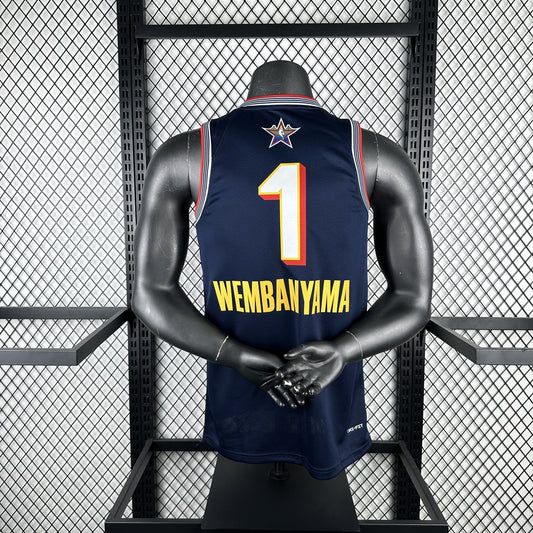 ALL STAR Dark Blue #1 WEMBANYAMA NBA Jerseys 2025