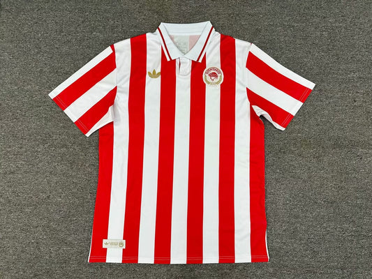 Olympiacos 100 Year Anniversary Edition Fans Football Jersey 2025/2026