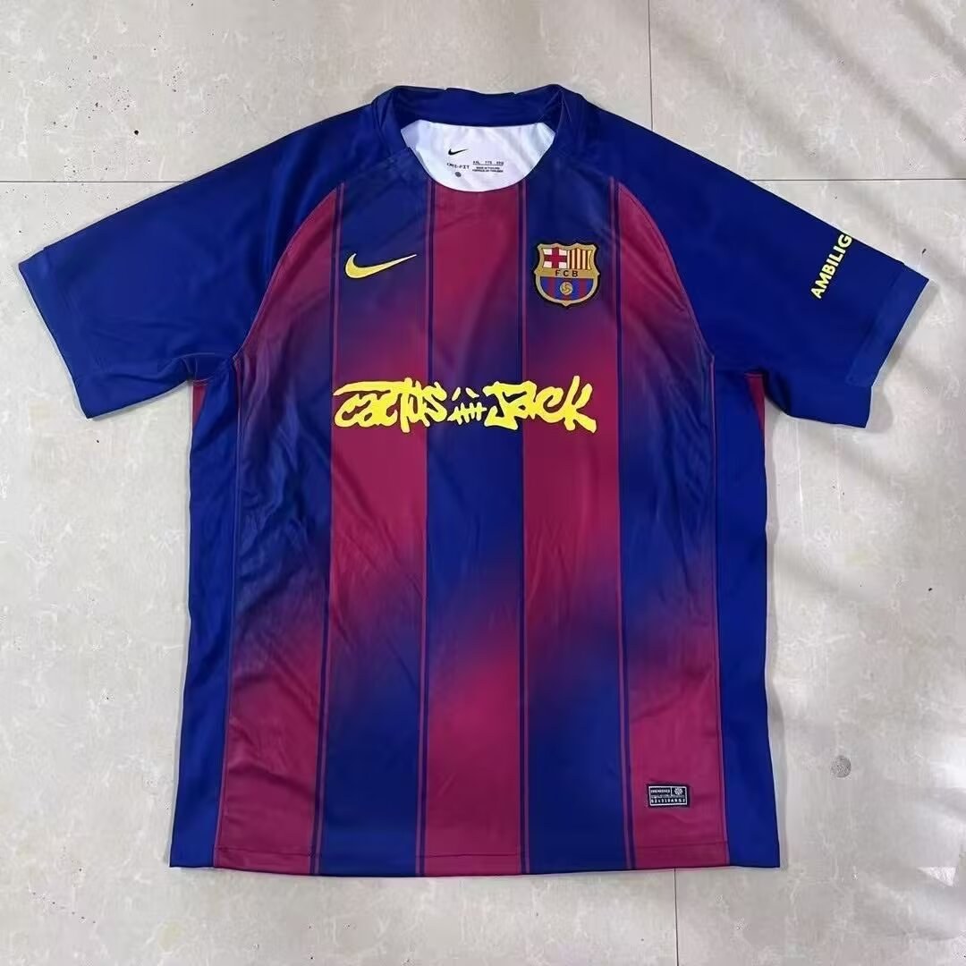 Barcelona Home Fans Football Jersey Quality Football Jersey （联名版）