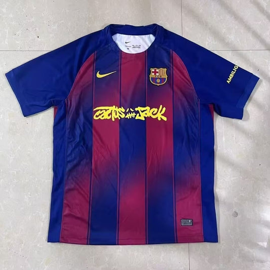 Barcelona Home Fans Football Jersey Quality Football Jersey （联名版）