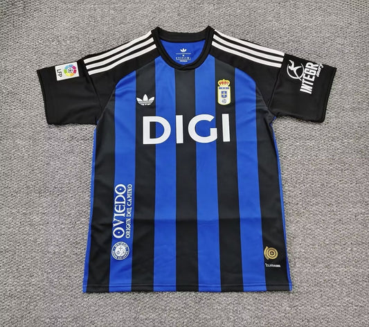 Retro Real Oviedo Away Fans Football Jersey 2025/2026