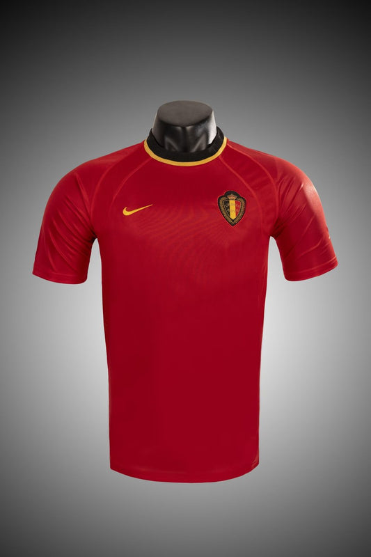Retro Belgium Home Fans Football Jersey 2000