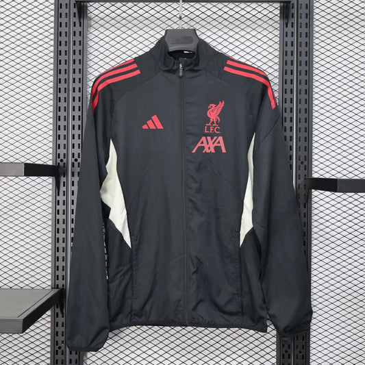 Liverpool Windbreaker Black Football Jersey 2025/2026