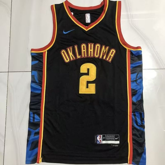 Oklahoma City Thunder Blue City Edition #2 GILGEOUS-ALEXANDER NBA Jerseys