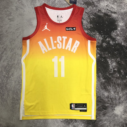 Chicago Bulls Yellow ALL-STAR #11 DEROZAN NBA Season Jerseys 2023