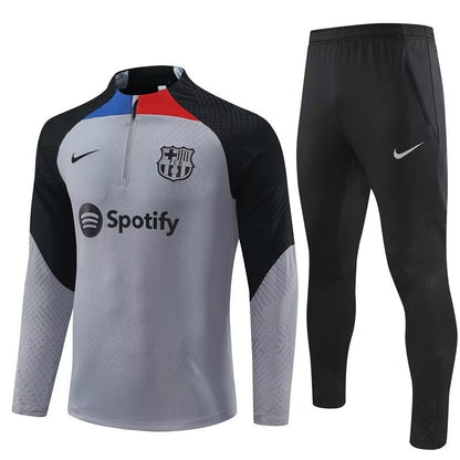 Barcelona Player Training Tracksuit Grey (Kids And Man ) 2022/2023