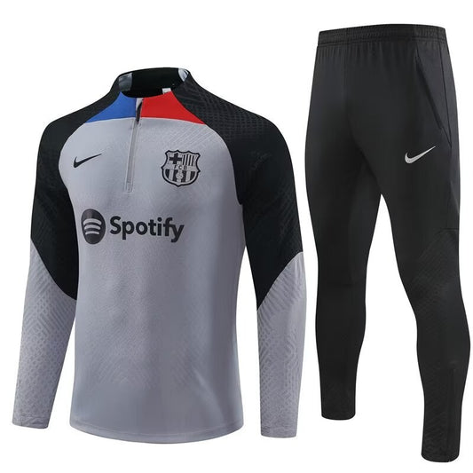 Barcelona Player Training Tracksuit Grey (Kids And Man ) 2022/2023