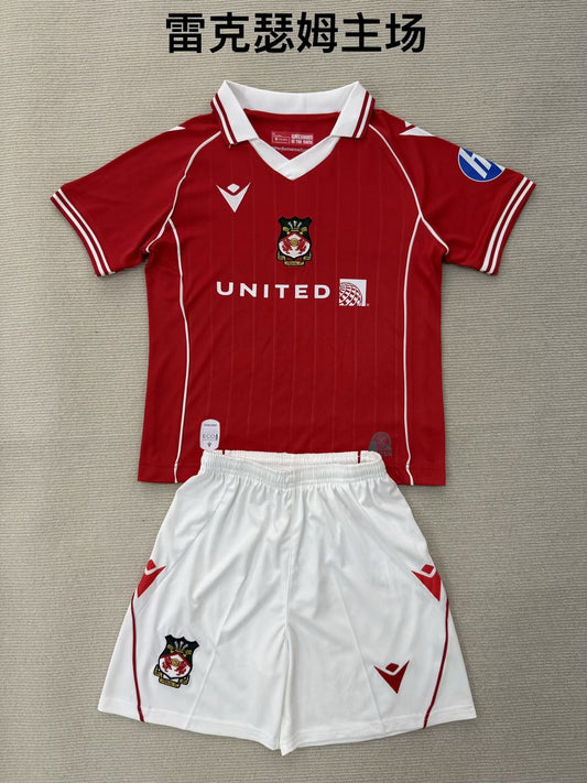 Wrexham Home Fans (Kids And Man) Football Jersey 2025/2026