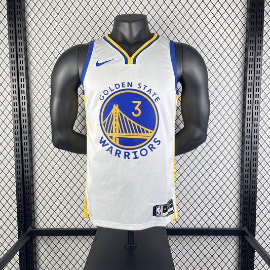 Golden State Warriors V-neck White#3 PAUL NBA Season Jerseys 2023