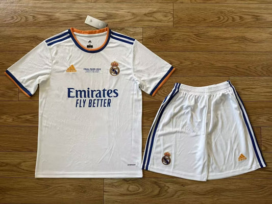 Real Madrid Home Kits Suit Fans (胸前小字) 2021/2022