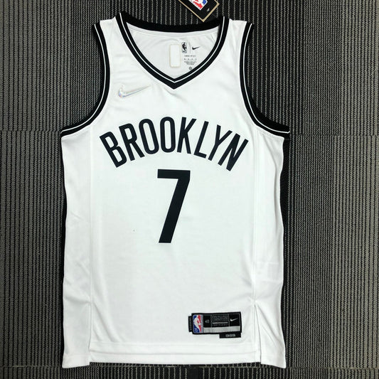 Brooklyn Nets White #7 DURANT NBA Season Jerseys 75 Year