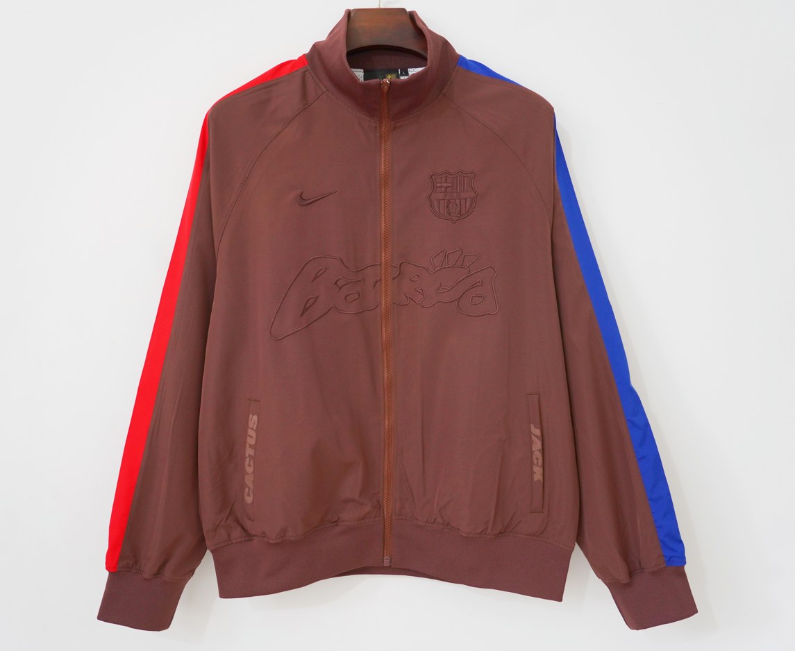 Barcelona Windbreaker Coffee Football Jersey 2025/2026