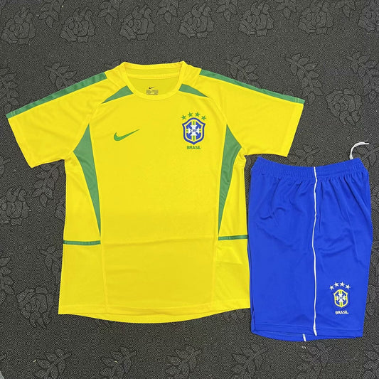 Retro Brazil Home Kits Suit 2002