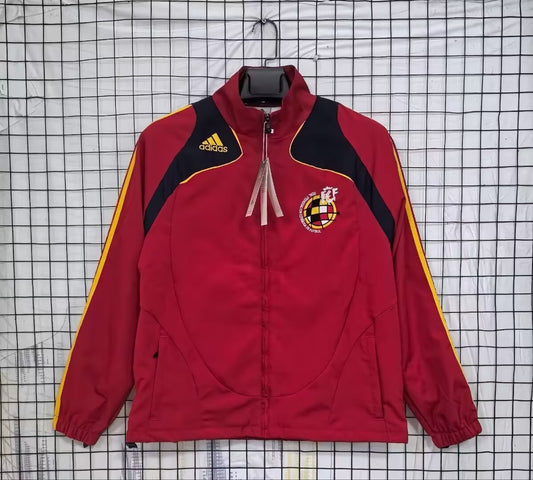 Spain Windbreaker Retro Red Football Jersey 2007