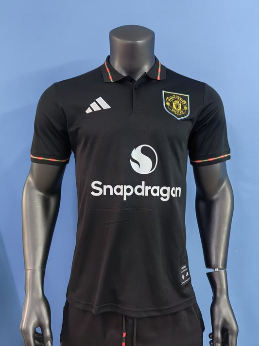 Manchester United Polo Fans Black Football Jersey 2026/2027