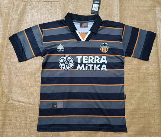 Retro Valencia Away Fans Football Jersey 1999/2000