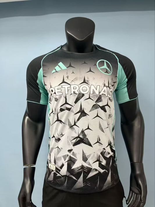 F1 Mercedes-Benz White Balck Football Jersey 2025/2026