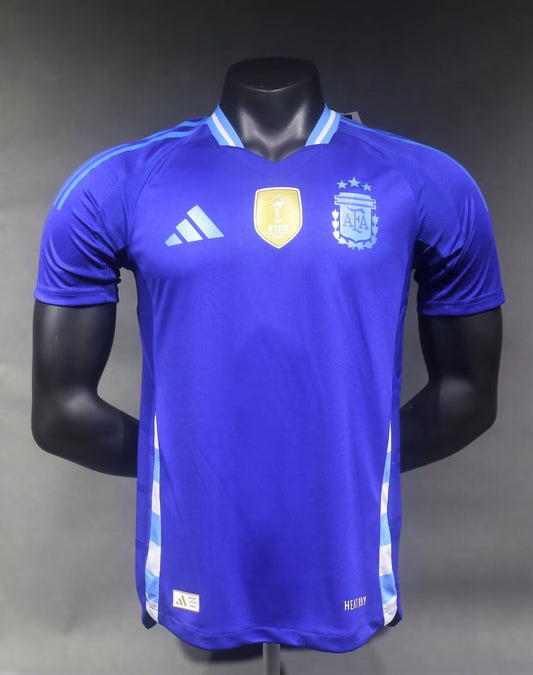 Argentina Away Player Football Jersey 2024/2025（With Gold Patch）