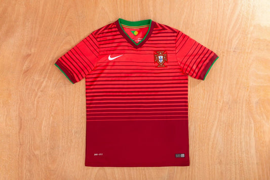 Retro Portugal Home Fans Football Jersey 2014