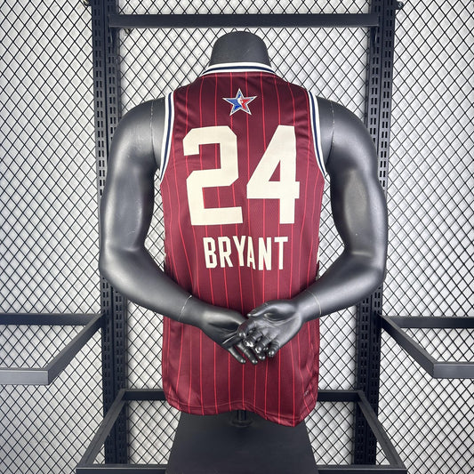 Los Angeles Lakers Kobe #24 BRYANT Red All-Star NBA Jersey 2024