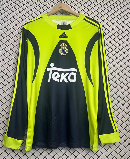 Retro Real Madrid Goalkeeper Long Sleeve Football Jersey 1999/2000