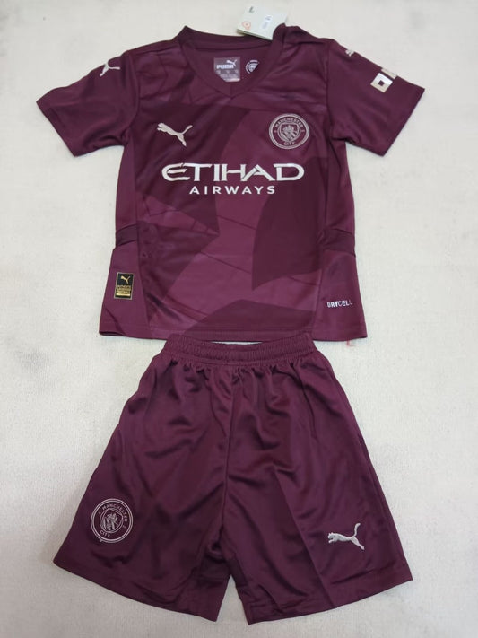 Manchester City Third Away Kids Football Jersey 2024/2025