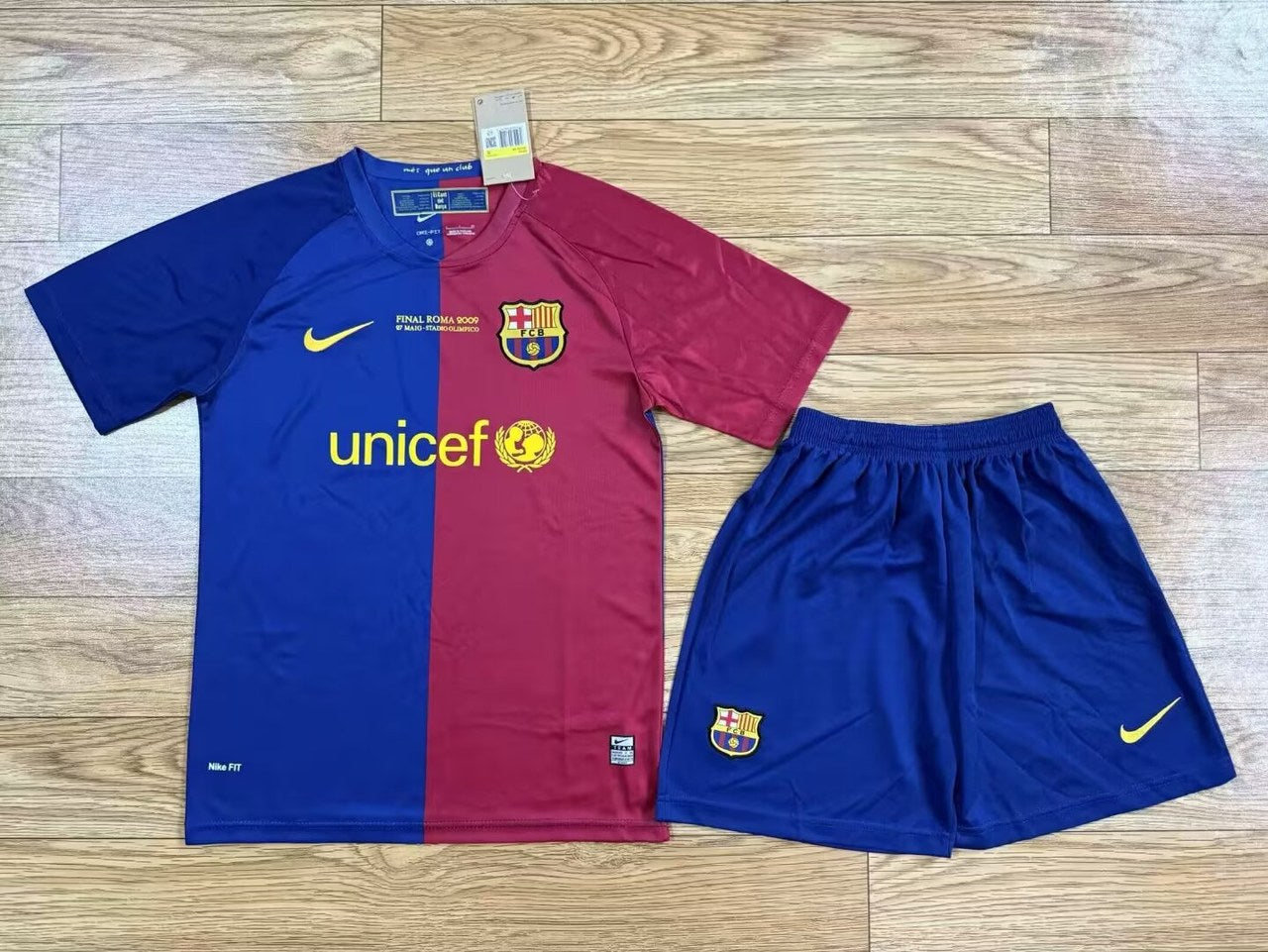Retro Barcelona Kits Suit Home Champions League 2008/2009