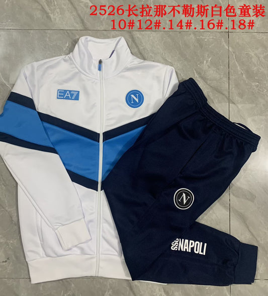 Napoli Training Tracksuit White (Kids And Man ) 2025/2026