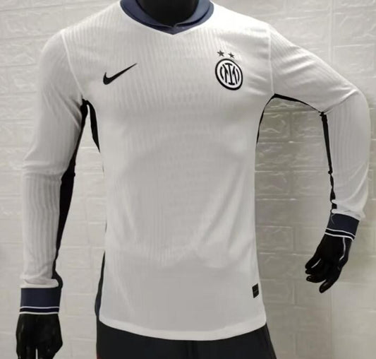 Inter Milan Away Long Sleeves Player Football Jersey 2024/2025