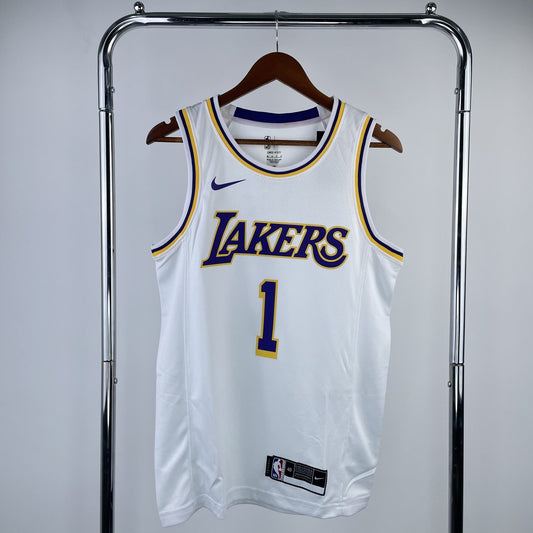 Los Angeles Lakers White #1 RUSSELL NBA Season Jerseys
