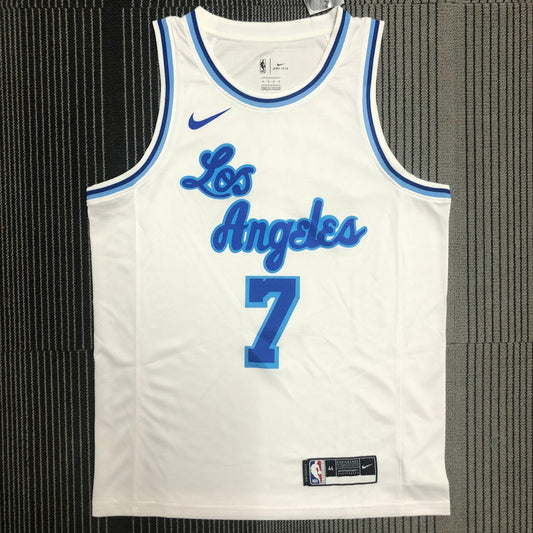 Los Angeles Lakers White Latin Night #7 ANTHONY NBA Season Jerseys