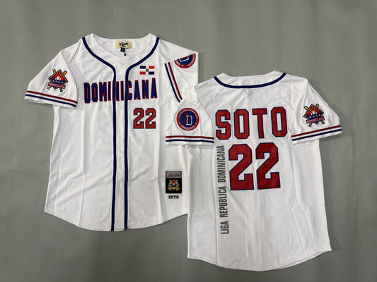 MLB Dominicana Fans White Baseball Jerseys 2025
